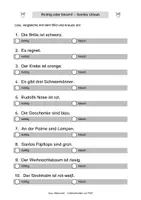 Vorschau - Arbeitsblätter - Lesequiz Santas Urlaub (Klassen 1 und 2) - Seite 1