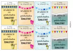 Vorschau - Präsentationen/Tafelbilder - Prickelnder Schulstart - kleine Aufmerksamkeit/ Gruß - Seite 2