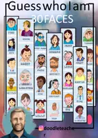 Vorschau - Präsentationen/Tafelbilder - Who am I (Flashcards: Faces) - Guessing Game / Characterisation - Seite 2