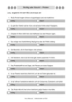 Vorschau - Arbeitsblätter - Lesequiz Piraten (Klassen 1 und 2) - Seite 3