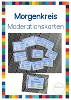 Vorschau - Bildkarten - Morgenkreis Moderationskarten Waschbär - Deckblatt