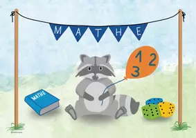 Vorschau - Bildkarten - Fächerschilder für die Materialecken Waschbär - Seite 2