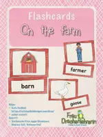 Vorschau - Fördermaterial/Inklusion - Flashcards - On the farm - Deckblatt