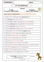 Vorschau - Arbeitsblätter - First Conditional (if-clause Type 1) Worksheets - Seite 3