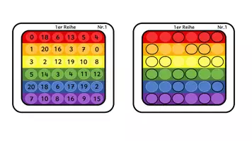 Vorschau - Stationenlernen - Plopper Pop it - 1x1: Mathematik - Seite 1