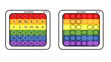 Vorschau - Stationenlernen - Plopper Pop it - 1x1: Mathematik - Seite 2