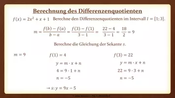Vorschau - Präsentationen/Tafelbilder - Tafelbilder - Differenzen- und Differenzialquotient (Materialpaket) - Seite 2