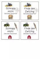 Vorschau - Spiele - Deckblatt: Schnapp mich/ Finde den Zwilling | Bauernhof/ Getreide (rechteckig) - Seite 1