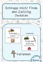 Vorschau - Spiele - Deckblatt: Schnapp mich/ Finde den Zwilling | Bauernhof/ Getreide (rechteckig) - Deckblatt