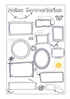 Vorschau - Arbeitsblätter - Meine Sommerferien - Deckblatt