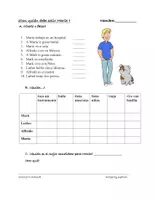 Vista previa - Tarjetas / Manipulativos - ¿Con quién debe salir? Lectura (pasatiempos, gustar) - página 1