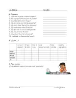 Vista previa - Tarjetas / Manipulativos - Los Quehaceres Lectura: Aprende español - página 1