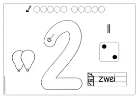 Vorschau - Arbeitsblätter - Zahlenposter und Ziffernschreibübung - Seite 3