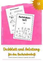 Vorschau - Arbeitsblätter - Deckblatt und Anleitung für das Buchstabenheft - Deckblatt