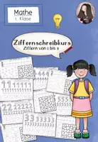 Vorschau - Arbeitsblätter - Ziffernschreibkurs Klasse 1 | Ziffern 0 bis 9 - Deckblatt