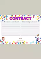 Vista previa - Unidades / Secuencias / Situaciones de Aprendizaje - Contract (Classroom Management) - Portada