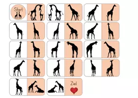 Vorschau - Unterrichtsreihen - Giraffe - 6 Dominos zur Wahrnehmung 🦒 - Seite 2