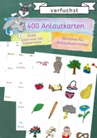 Vorschau - Präsentationen/Tafelbilder - Anlautkarten, Anlautbilder , Silbenschrift, Selbstlaute, Karibu - Deckblatt