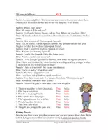 Vista previa - Tarjetas / Manipulativos - My New Neighbour English Reading (QuestionWords) - página 1