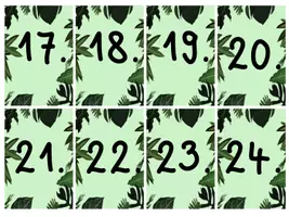 Vorschau - Bildkarten - Tafelkalender Kalender für die Papageienklasse in grün #Klassentier - Seite 3