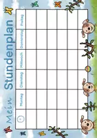 Vorschau - Arbeitsblätter - Hundeklasse Stundenplan BUNT - Seite 1