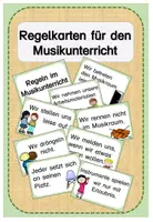 Vorschau - Poster - Regeln im Musikunterricht - Deckblatt