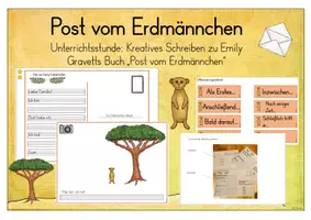 Vorschau - Stundenentwürfe - Kreatives Schreiben - Post vom Erdmännchen - Deckblatt