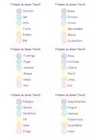 Vista previa - Unidades / Secuencias / Situaciones de Aprendizaje - Deutsch Vokabeltraining - Tiere / Vocabulario: animales - página 3