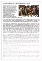 Vorschau - Merkblätter - Was ist in Afghanistan los? Infoblatt zur aktuellen Lage - Seite 1