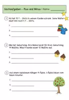 Vorschau - Arbeitsblätter - Sachaufgaben für die 2. Klasse (2-fach differenziert & sprachsensibel) #edukiknaller2021 - Seite 2