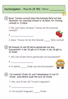 Vorschau - Arbeitsblätter - Sachaufgaben für die 2. Klasse (2-fach differenziert & sprachsensibel) #edukiknaller2021 - Seite 3