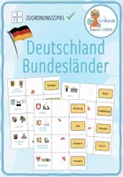Vorschau - Spiele - Deutschland Bundesländer – Zuordnungsaktivität / Paare Finden Spiel - Deckblatt