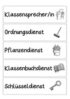 Vorschau - Bildkarten - Klassendienste-Tafeln zum Aushang im Klassenraum, Dienste Sek.I - Seite 2