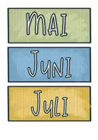 Vorschau - Bildkarten - Monatskartei - Karten der 12 Monate & Jahreszahl - Seite 3