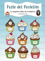 Vista previa - Juegos / Gamificación - Puzzle del Pastelito - La pequeña tabla de multiplicar - Multiplicación - Portada