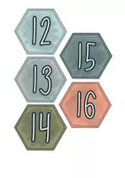 Vorschau - Präsentationen/Tafelbilder - Klassenorganisation - Zahlen zur Datumsdarstellung (kleinere Darstellung) - Seite 3