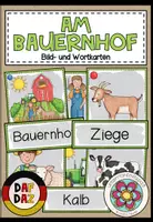 Vorschau - Bildkarten - Bildkarten Bauernhof – Bild- und Wortkarten für Deutsch, DaZ und DaF | Wortschatz - Deckblatt
