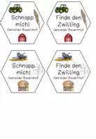 Vorschau - Spiele - Deckblatt: Schnapp mich/ Finde den Zwilling| Bauernhof/ Getreide (sechseckig) - Seite 1