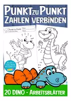 Vorschau - Arbeitsblätter - Punkt zu Punkt Dinosaurier / Dinoklasse - Deckblatt