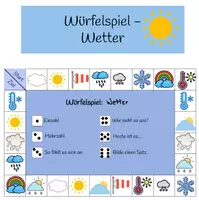 Vorschau - Spiele - wachsendes Materialpaket - Würfelspiele Deutsch - Anlaute / Bilder - Deckblatt