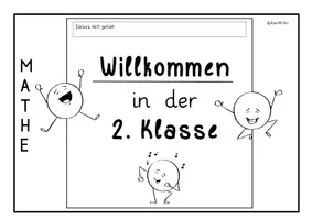 Vorschau - Arbeitsblätter - Wiederholungsheft Klasse 1- Mathe - Seite 1