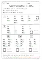 Vorschau - Arbeitsblätter - Wochen-Leseblatt 02 - M, m, A und a - Frohes Lernen in Grundschrift - Seite 2