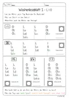 Vorschau - Arbeitsblätter - Wochen-Leseblatt 01 - L, l, I, i, O und o - Frohes Lernen in Grundschrift - Seite 2