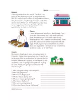 Vista previa - Tarjetas / Manipulativos - Visiting Stores Around Town English Reading - Portada