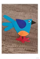 Vorschau - Mal- und Bastelvorlagen - Bastelvorlage - Eisvogel und Lemur - Seite 2
