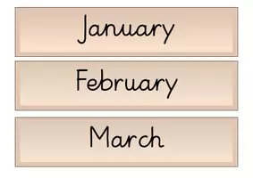 Vorschau - Fördermaterial/Inklusion - Calender Items - Tafelkalender - Day, Month and Year - Seite 2
