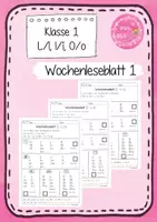Vorschau - Arbeitsblätter - Wochen-Leseblatt 01 - L, l, I, i, O und o - Frohes Lernen in Grundschrift - Deckblatt
