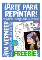 Vista previa - Elementos para la creación de materiales - Clipart Jan Vermeer - La joven de la perla (historia del arte) - Portada