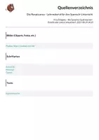 Vorschau - Arbeitsblätter - Die Renaissance - Lehrmaterial für den Spanisch-Unterricht - Seite 1