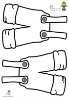 Vorschau - Mal- und Bastelvorlagen - Vogelscheuche Bastelvorlage: Fensterbild & Dekoration Kunstunterricht Klasse 1-4 (Herbst basteln / Papier-Schablonen / Spätsommer) - Seite 2